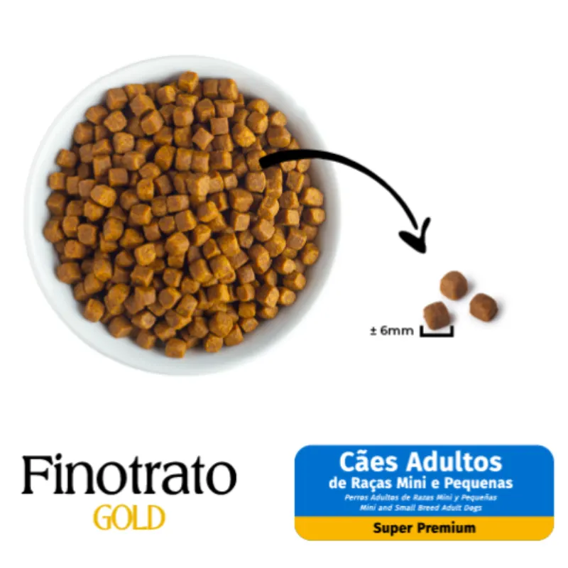 Ração Finotrato Gold Cães Adultos Mini e Pequenos 10,1 Kg