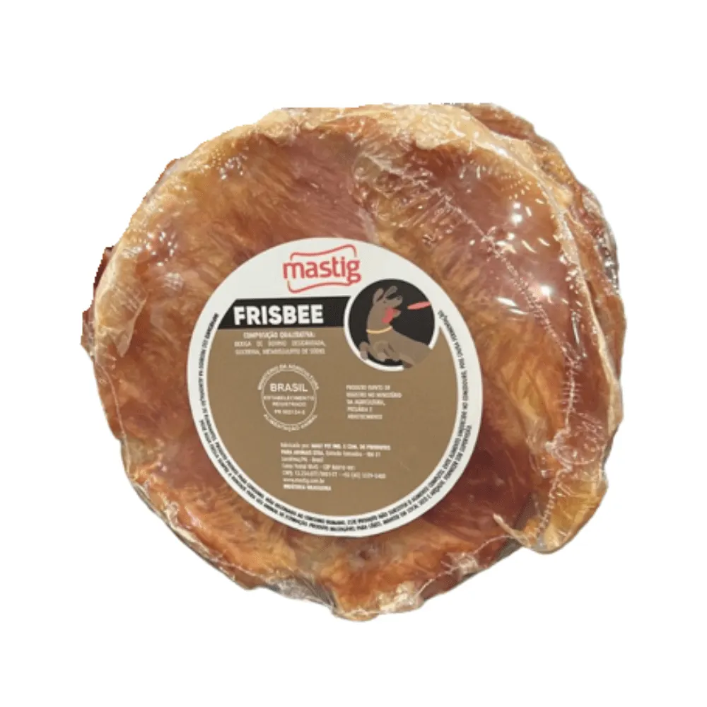 Petisco Mastig Frisbee Para Cães Natural