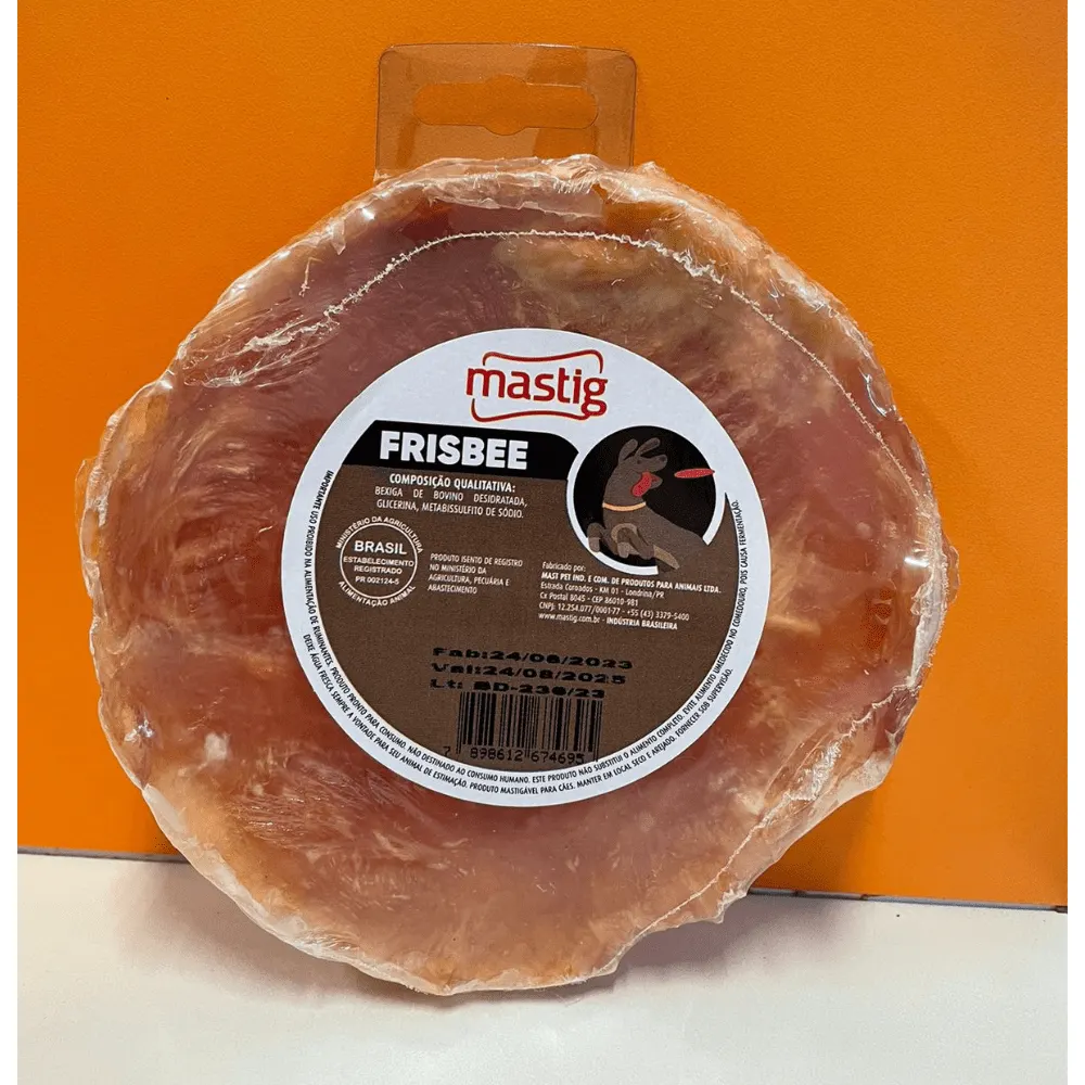 Petisco Mastig Frisbee Para Cães Natural
