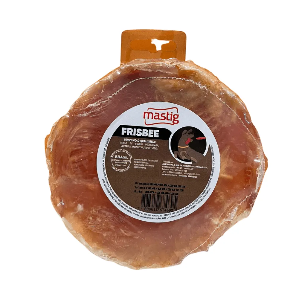 Petisco Mastig Frisbee Para Cães Natural