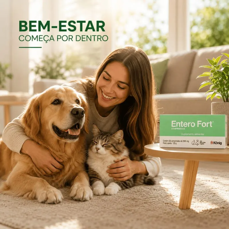 Suplemento Alimentar Entero Fort com 60 Comprimidos 2000 mg König