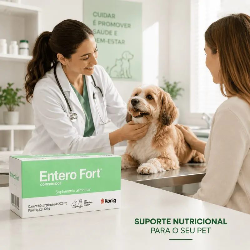 Suplemento Alimentar Entero Fort com 60 Comprimidos 2000 mg König