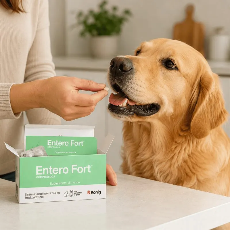 Suplemento Alimentar Entero Fort com 60 Comprimidos 2000 mg König