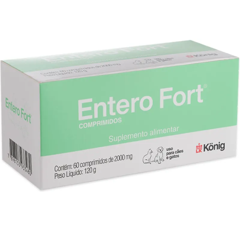 Suplemento Alimentar Entero Fort com 60 Comprimidos 2000 mg König