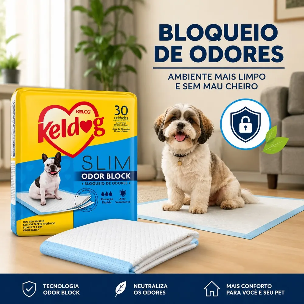 Keldog Tapete Higiênico Slim Ultra Dry Odor Block