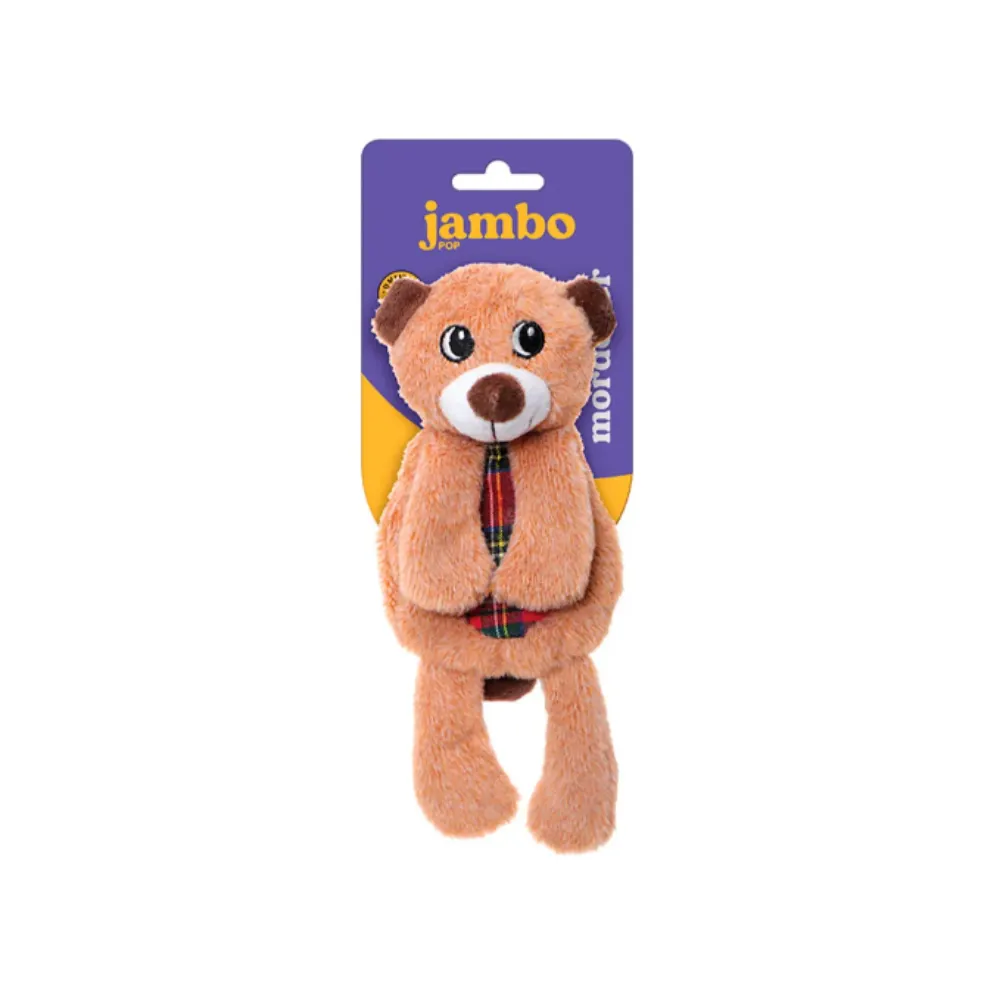 Brinquedo Jambo Mordedor Pelúcia Pop Arm Urso para Cães