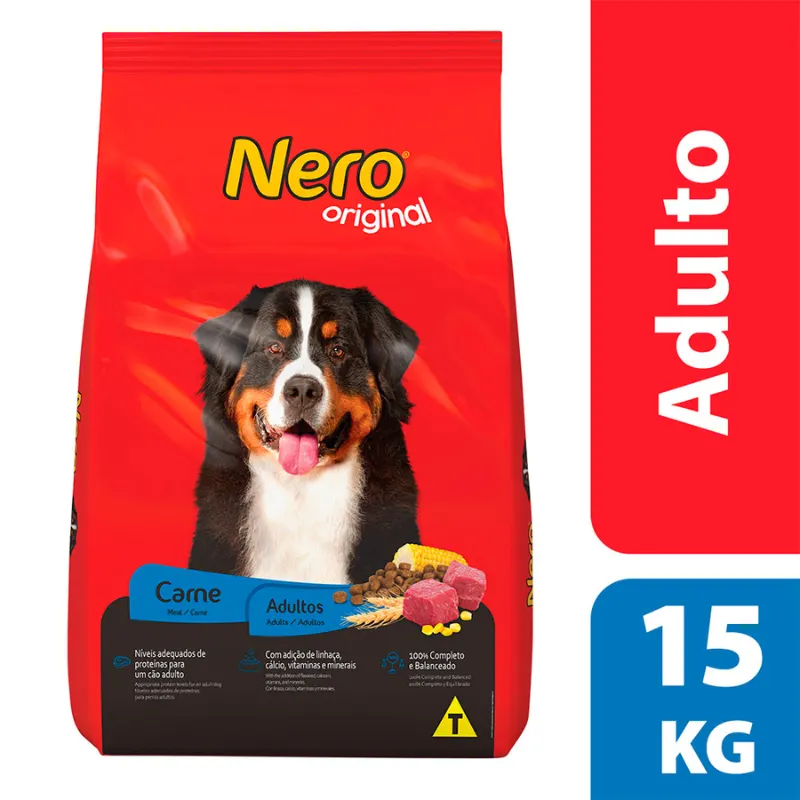 Ração Nero Original para Cães Adultos Carne 15 Kg