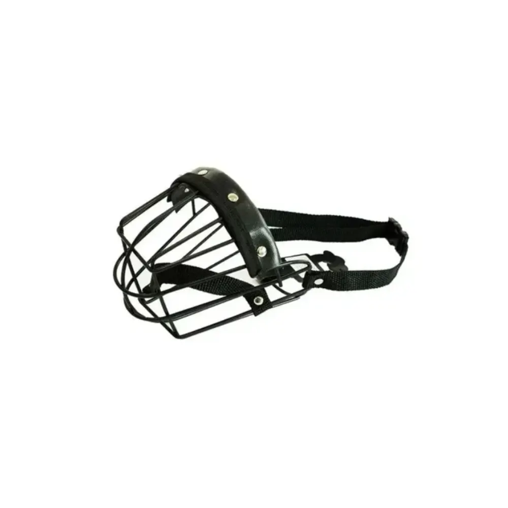 Focinheira de Metal Para Cães Preta Nº 4
