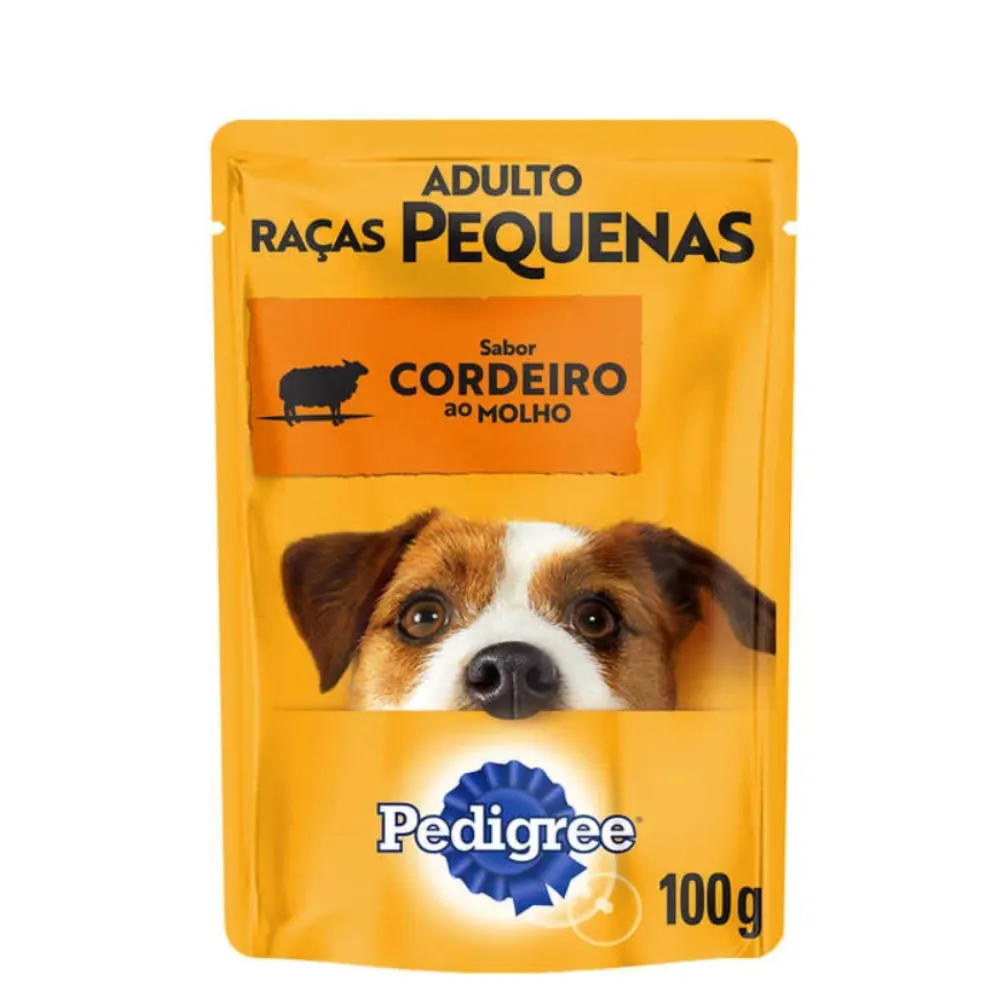 Pedigree Sachê Cordeiro Cães Adultos Raças Pequenas 100g