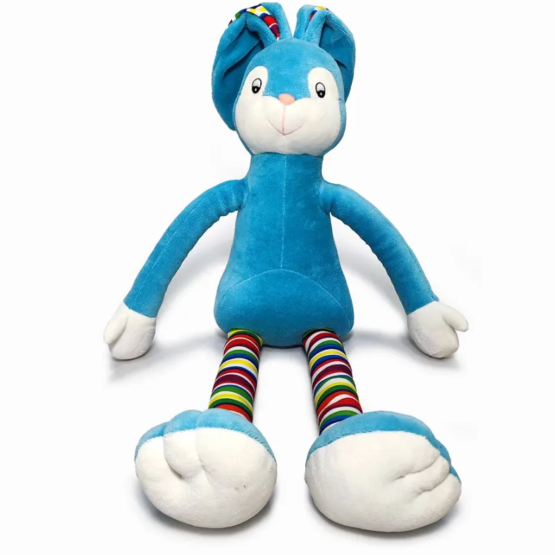 Brinquedo Coelho Pernudo Azul Fábrica Pet