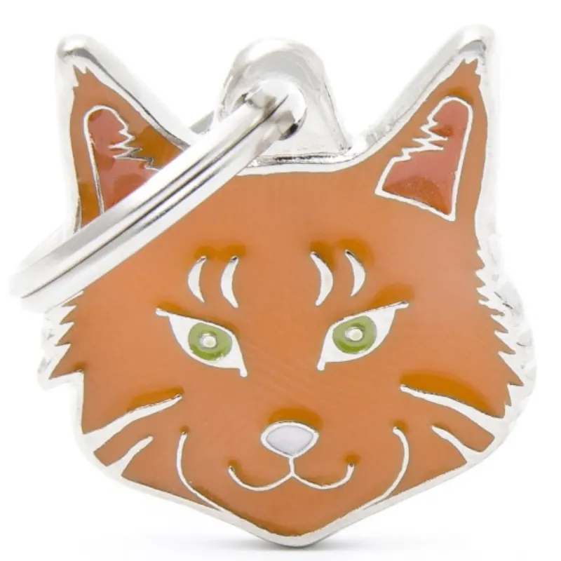 Medalha de Identificação My Family Maine Coon Malhado