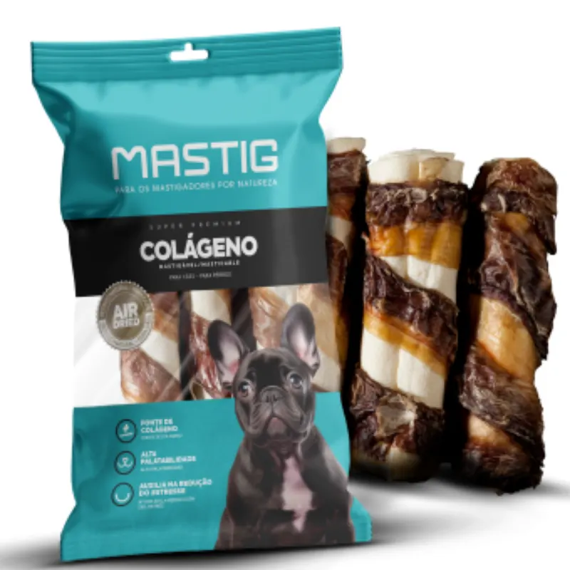 Mastig Mini Retriver 4 Colageno Carne 4 Peças