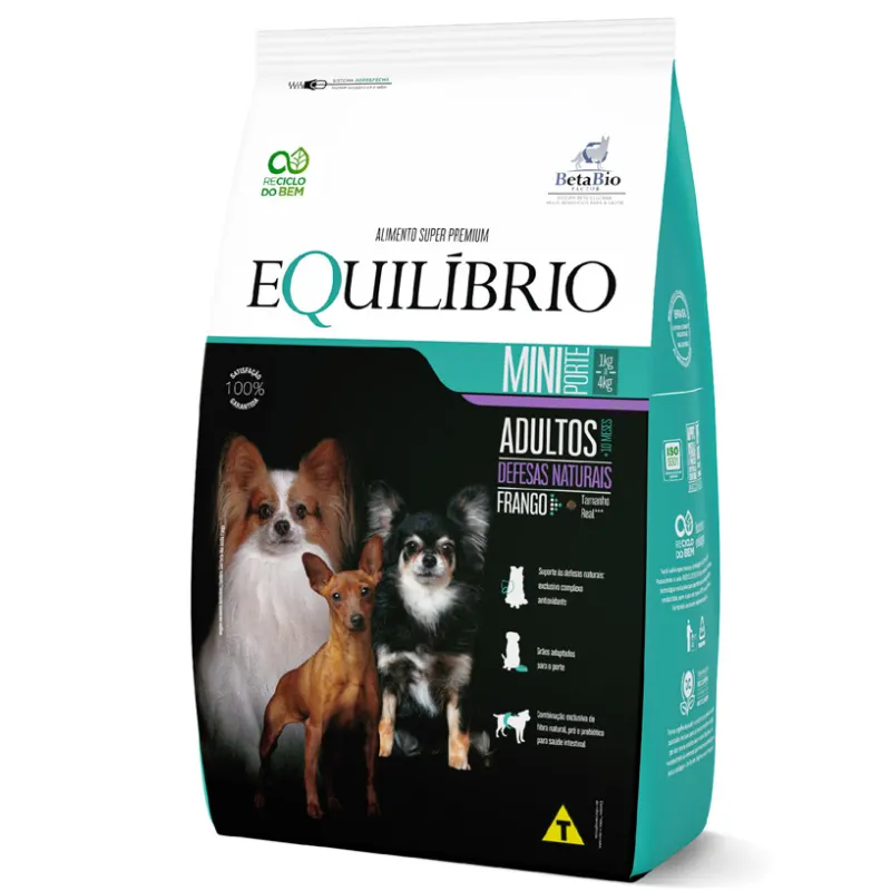 Ração Equilíbrio para Cães Adultos de Pequeno Porte Sabor Frango 2,5 Kg