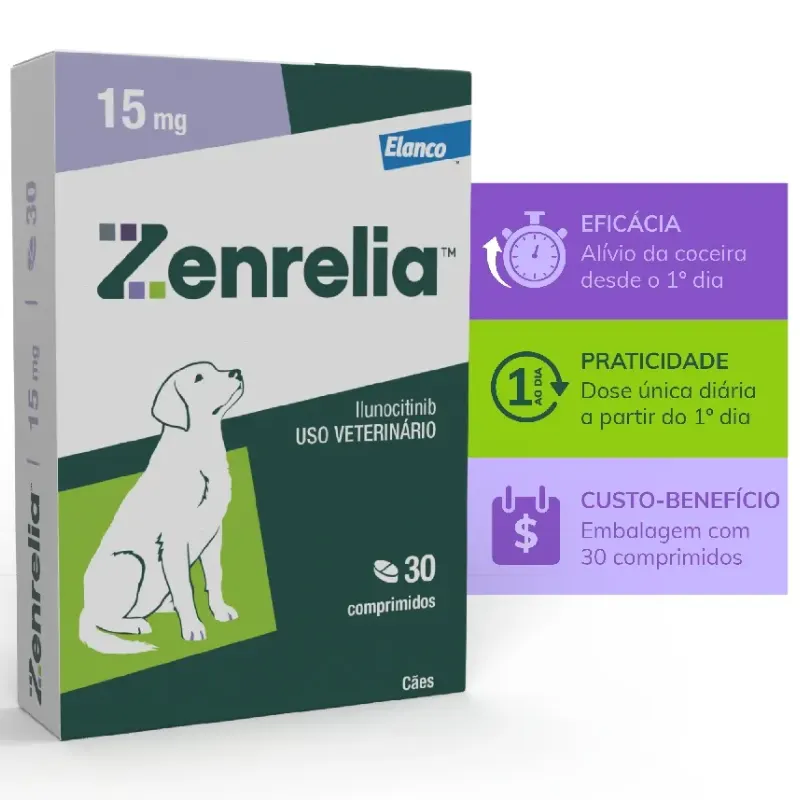 Zenrelia Elanco 15 mg com 30 Comprimidos
