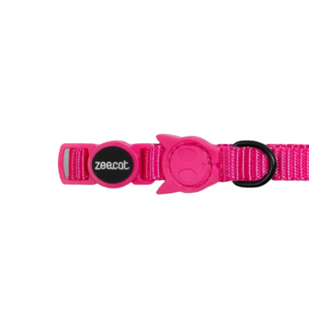 Coleira ZeeDog Para Gatos Pink Led