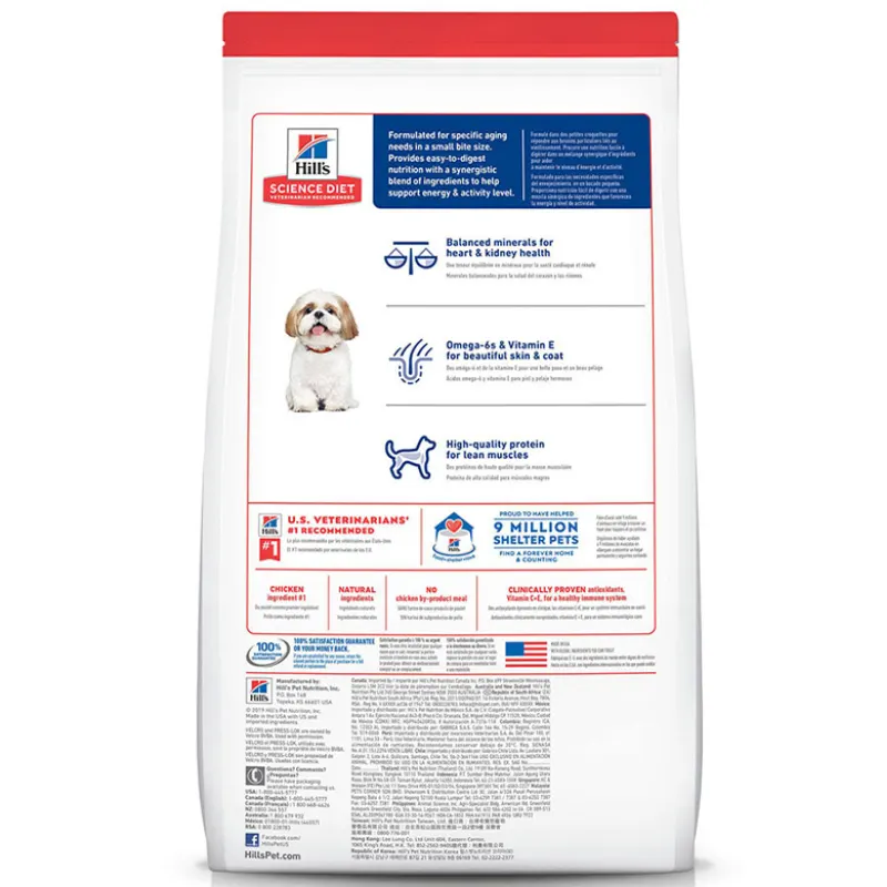 Ração Hill's Science Diet 7+  Cães Adultos Porte Pequeno 2,27 Kg