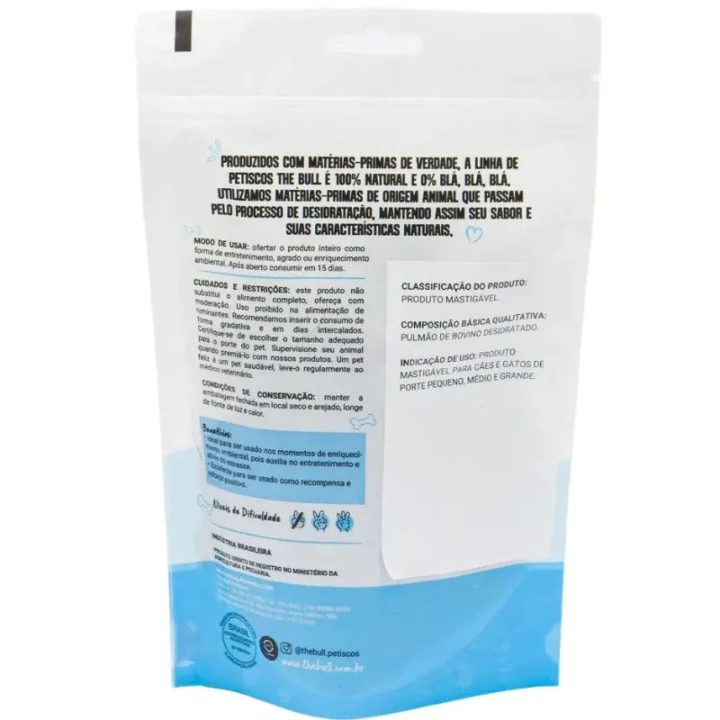 Petisco Pulmão Bovino The Bull 60 g