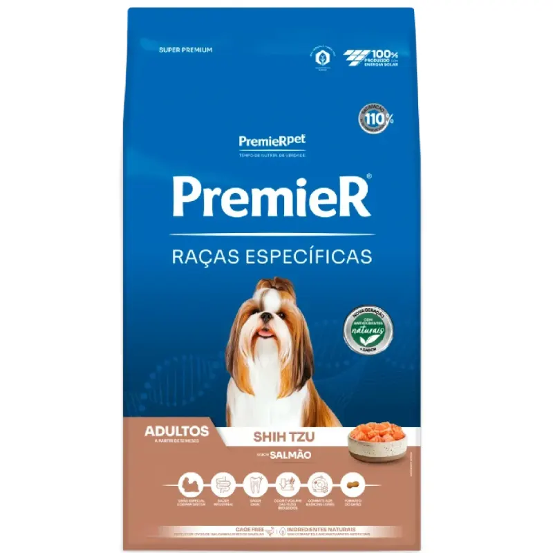 Ração Premier para Cães Adultos Shih Tzu Salmão