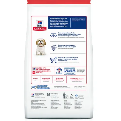 Ração Hills Cães Adultos 7+ Pedaços Pequenos 6 Kg