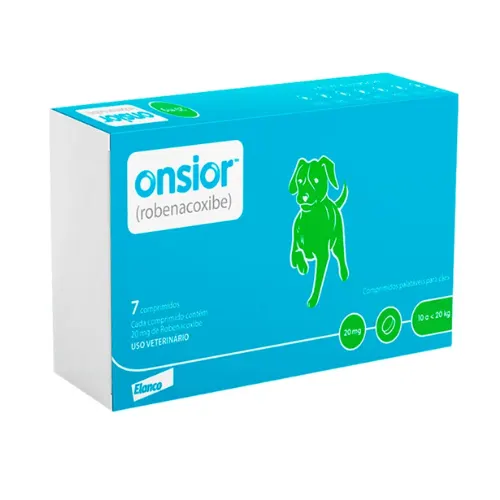 Onsior (Robenacoxib) 20 mg Com 7 compridos para Cães com 10 a 20 kg