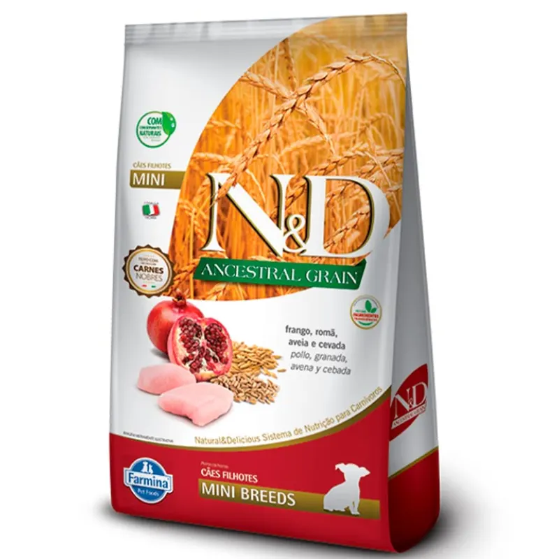 Ração N&D Ancestral Cães Filhotes Mini Frango 2,5 Kg