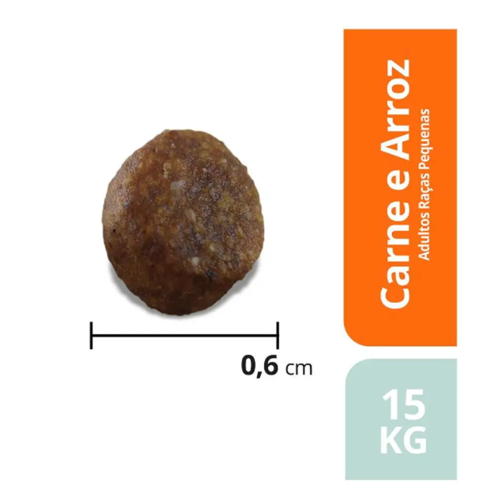 Ração Seca Max Carne e Arroz para Cães de Porte Pequeno 15 Kg