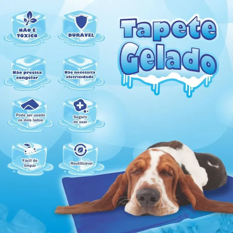 Tapete Gelado Azul - BBB Pet