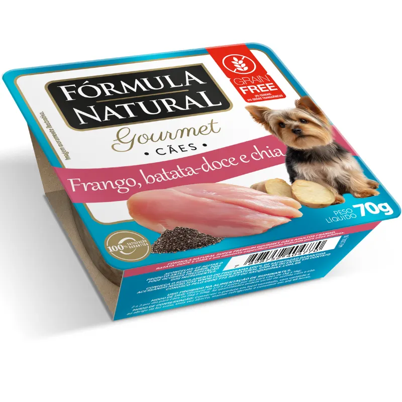 Ração Úmida Formula Natural Gourmet para Cães Sabor Frango 70 g