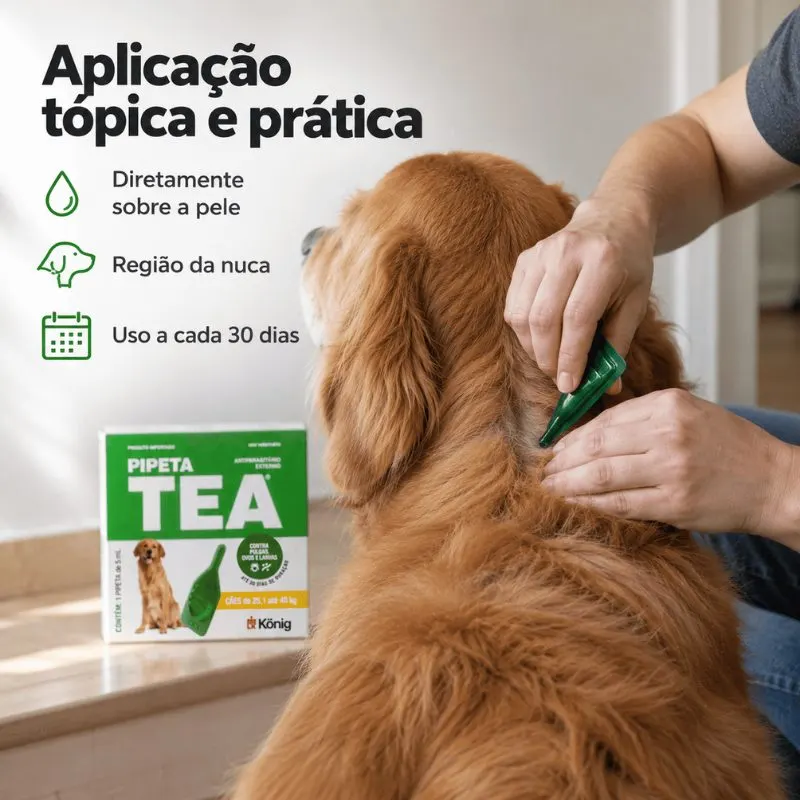 Pipeta Tea para Cães de 25,1 Kg até 40 Kg König