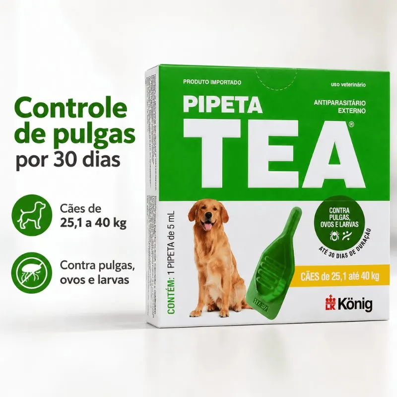Pipeta Tea para Cães de 25,1 Kg até 40 Kg König