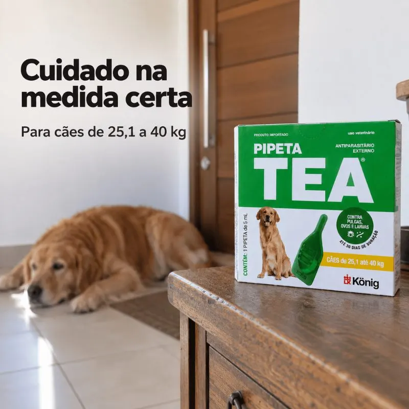 Pipeta Tea para Cães de 25,1 Kg até 40 Kg König