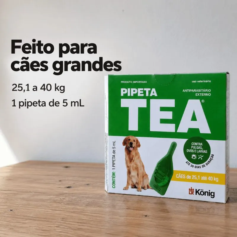 Pipeta Tea para Cães de 25,1 Kg até 40 Kg König