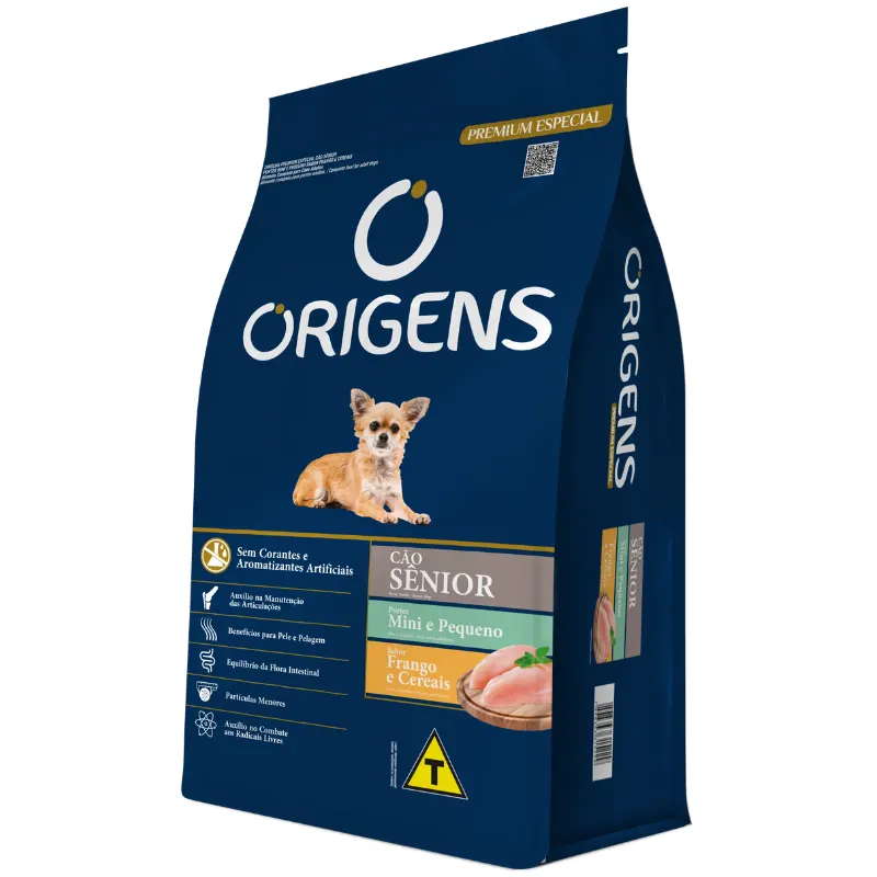 Ração Origens Cão Sênior Mini e Pequeno 10,1 Kg