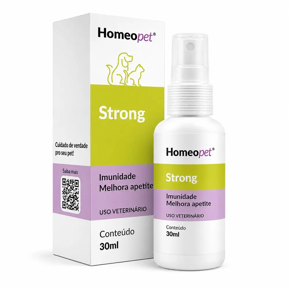 Homeopet Strong Sistema de Terapia para Cães e Gatos 30ml