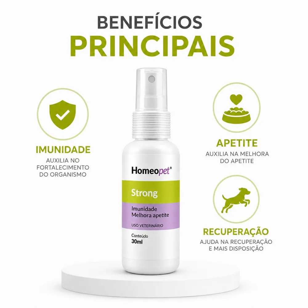 Homeopet Strong Sistema de Terapia para Cães e Gatos 30ml