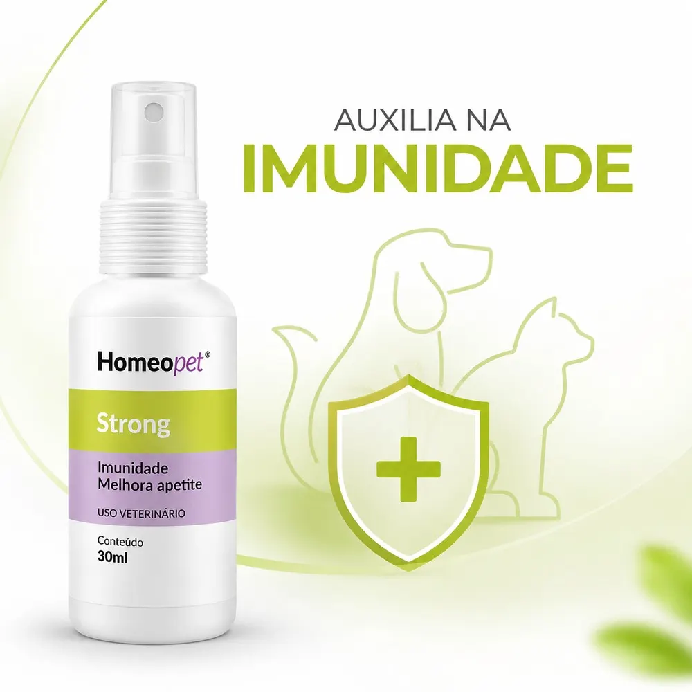 Homeopet Strong Sistema de Terapia para Cães e Gatos 30ml