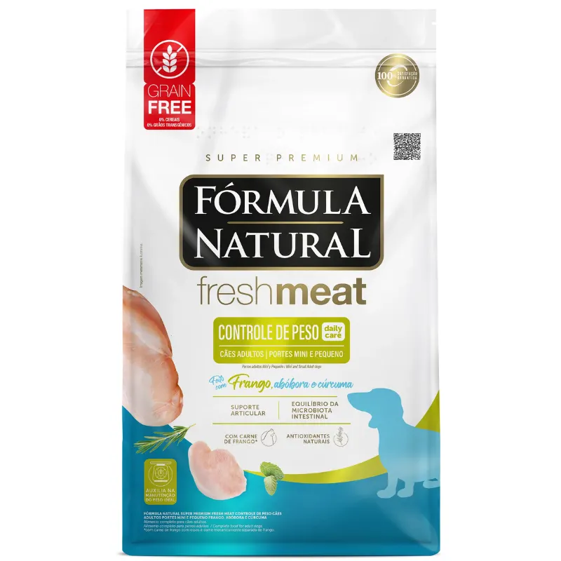 Ração Formula Natural Controle de Peso para Cães Mini e Pequenos 1 Kg