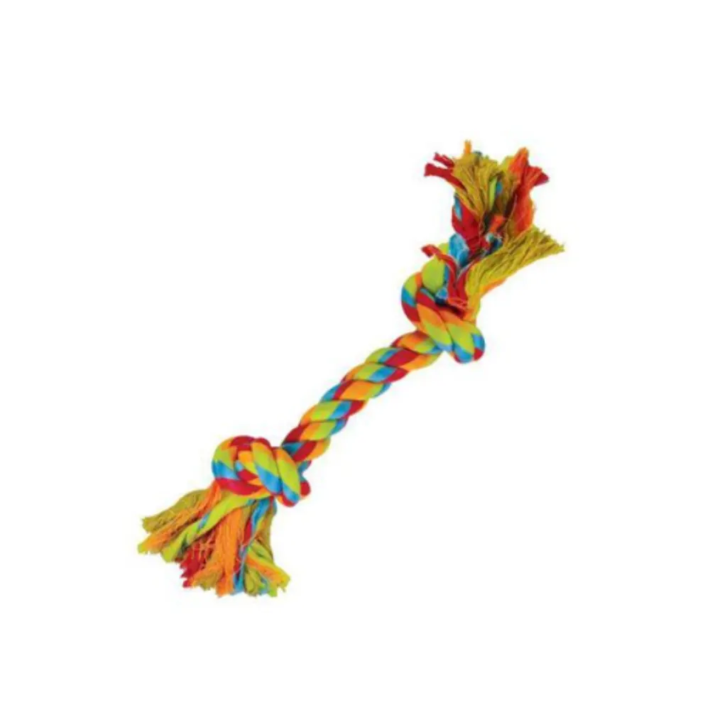 Brinquedo Mordedor Corda Dental Bone Color para Cães