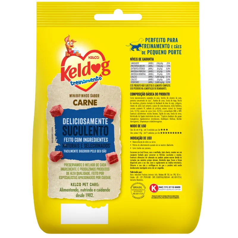 Bifinho Keldog para Cães Evol Criadores Mini Carne 500 g