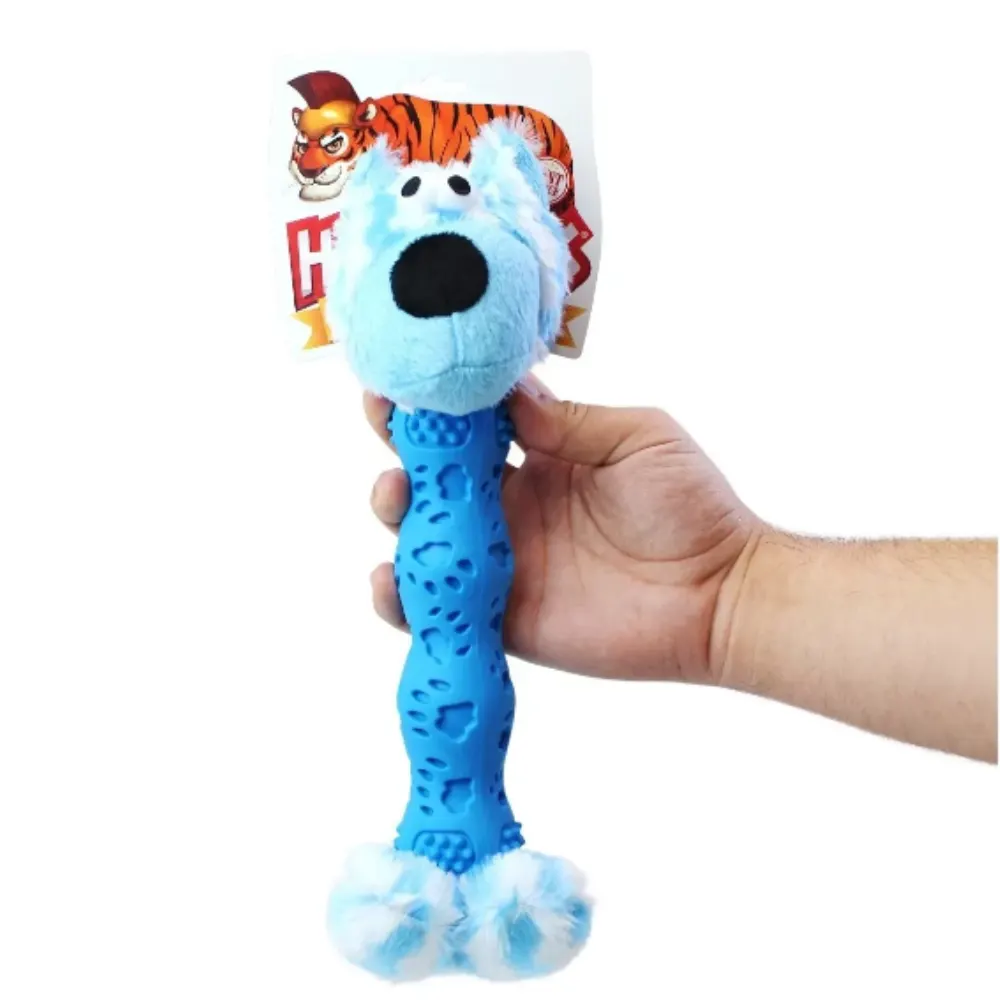 Pelúcia Soft Cachorro Salsicha Azul Para Cães Hercules