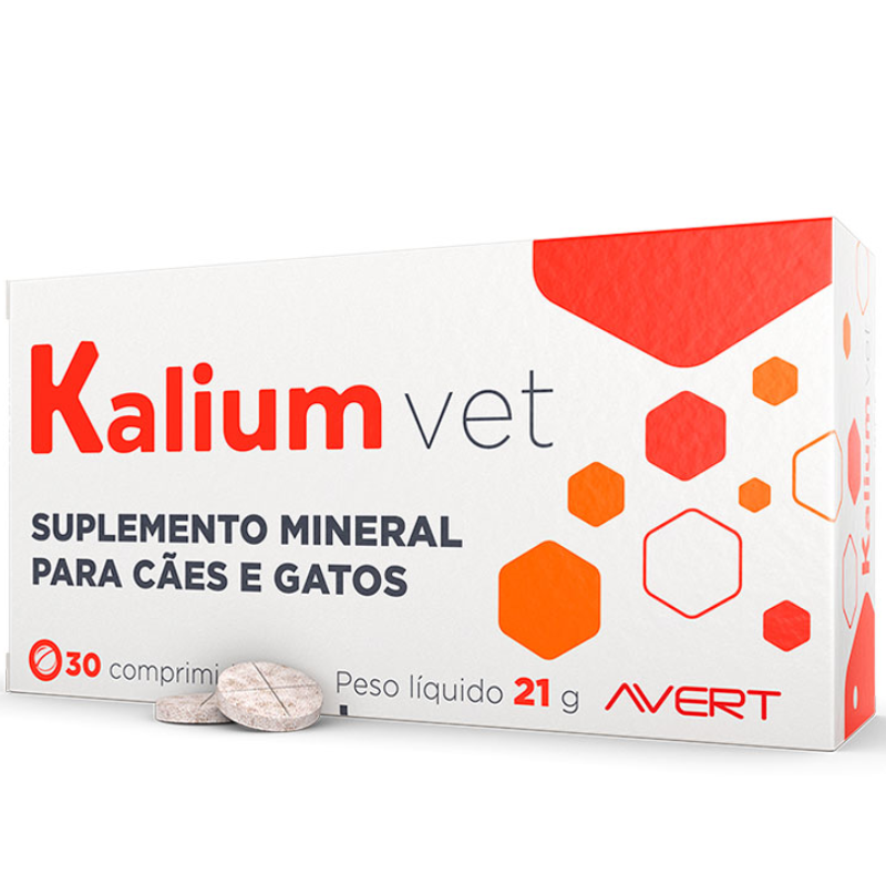 Suplemento Avert Kalium Vet para Cães com 30 Comprimidos