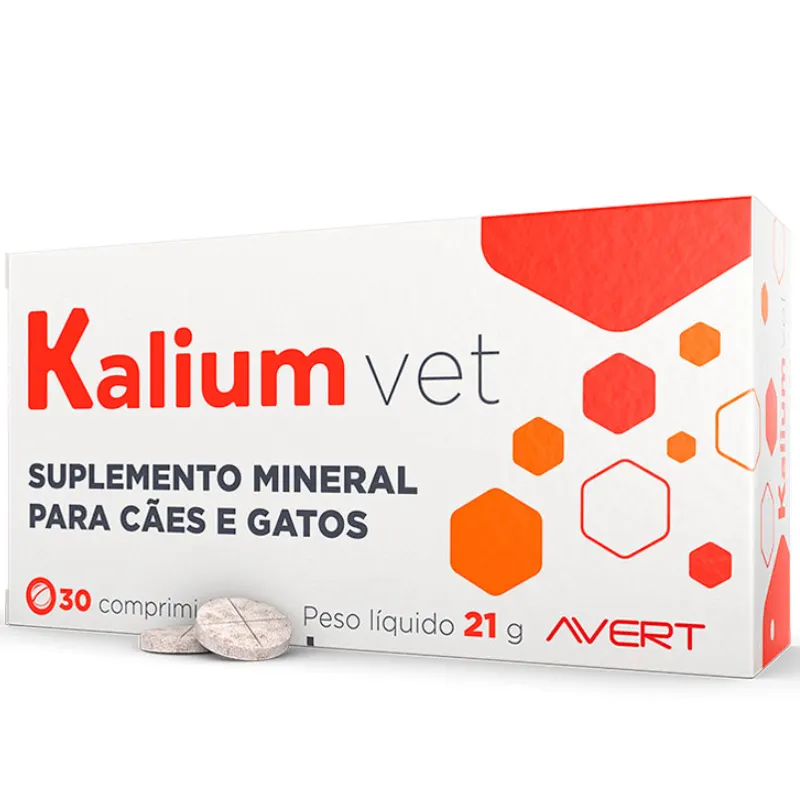 Suplemento Avert Kalium Vet para Cães com 30 Comprimidos