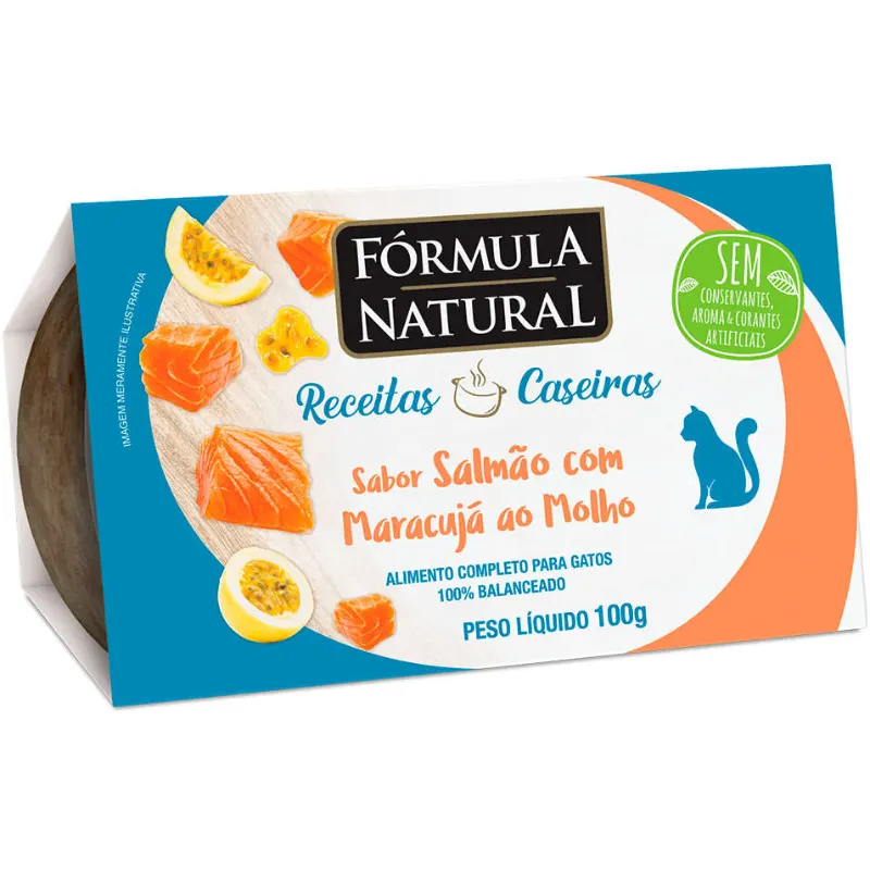Fórmula Natural Receitas Caseiras Gato Ad Salmão 100g