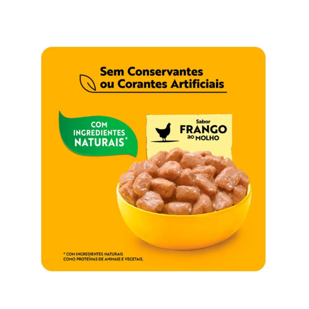 Pedigree Sachê Frango ao Molho para Cães Filhotes 100 g