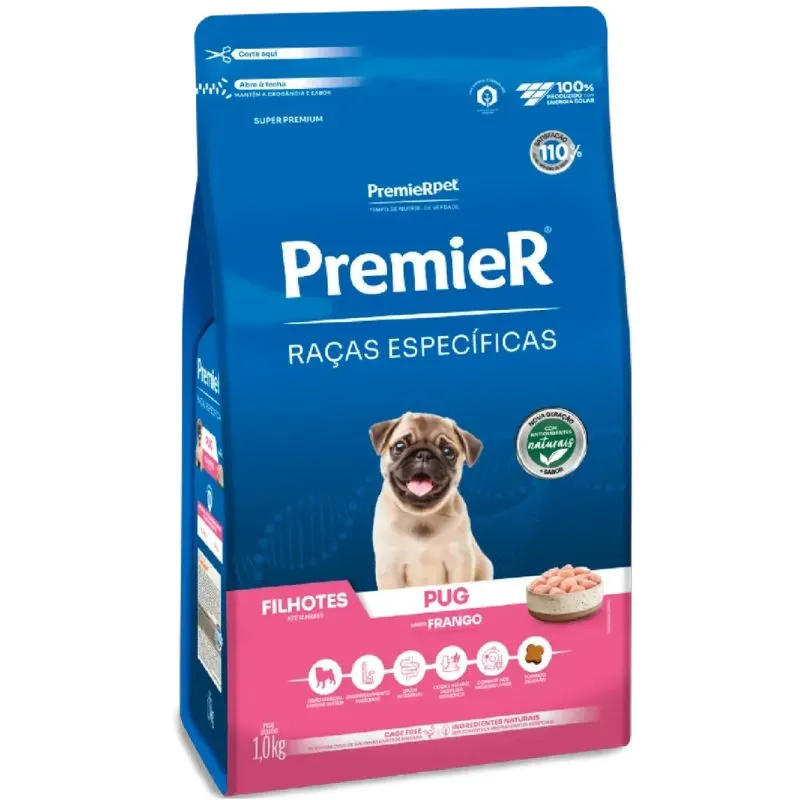 Ração Premier Raças Específicas para Pug Filhote 1 Kg