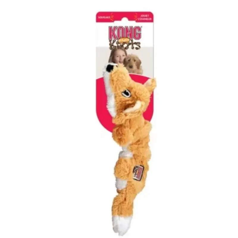 Brinquedo Kong Scrunch Knots Fox Médio Grande