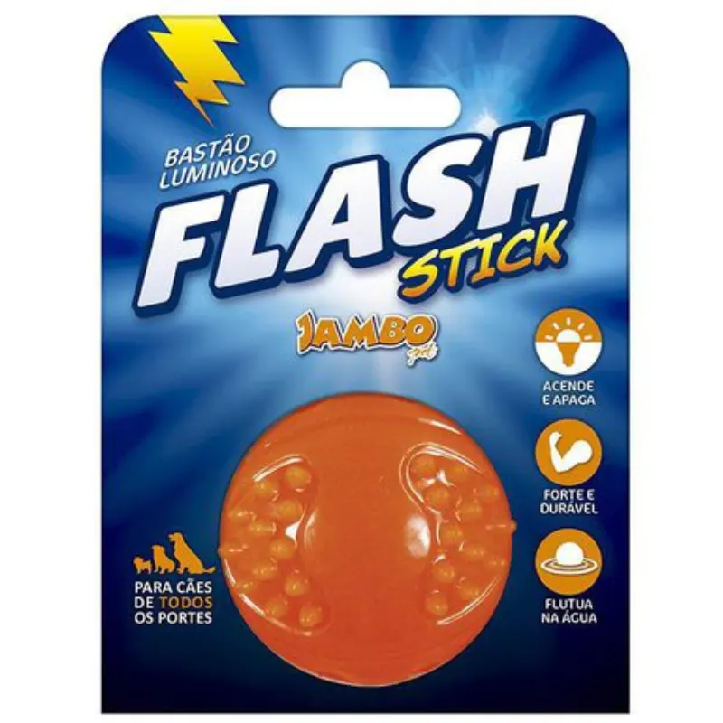 Bola Jambo Light Flash Tpr Laranja