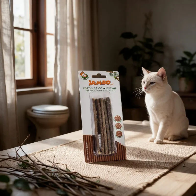 Brinquedo Jambo Varinhas de Matatabi para Gatos 10 un