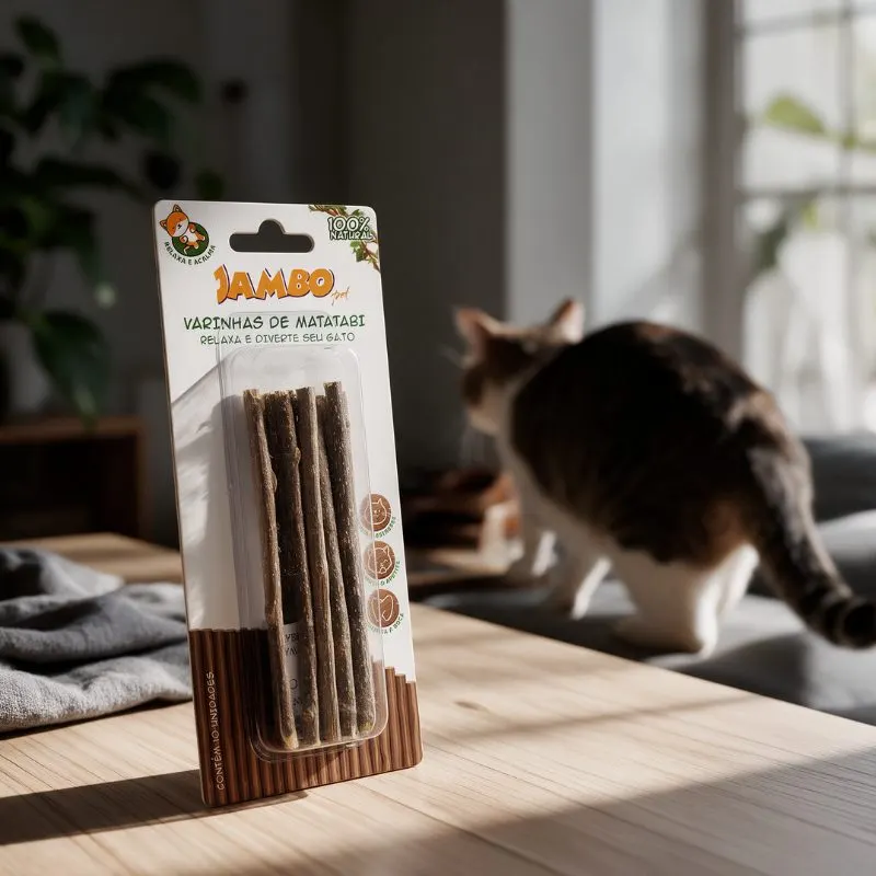 Brinquedo Jambo Varinhas de Matatabi para Gatos 10 un