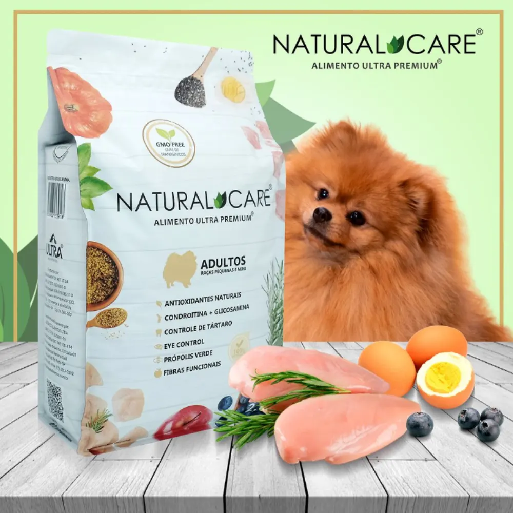 Ração Natural Care Para Cães Adultos Mini Pequeno
